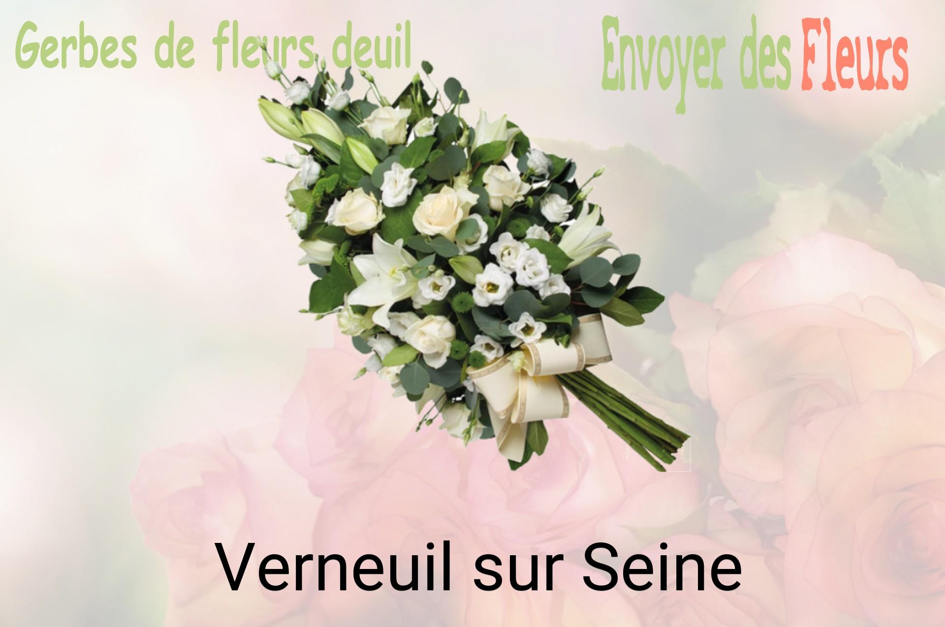 Gerbe de fleurs de deuil livrée à Verneuil-sur-Seine